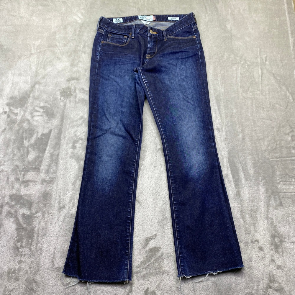 Lucky Brand Selvedge Lolita Boot Ankle Jeans White Oak Cone Denim Sz 4 Fit 29.5"